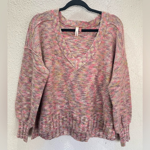 Pilcro Anthropologie Deep V neck Knit Sweater Size Small New - Picture 4 of 10